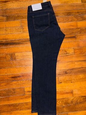 LOFT Curvy Skinny Dark Blue Jeans